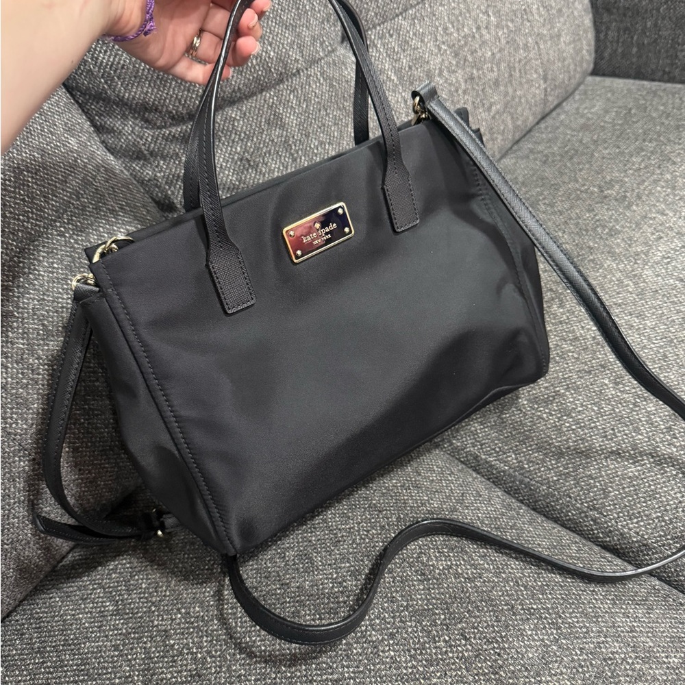 Kate Spade Black Satchel with Structured Design